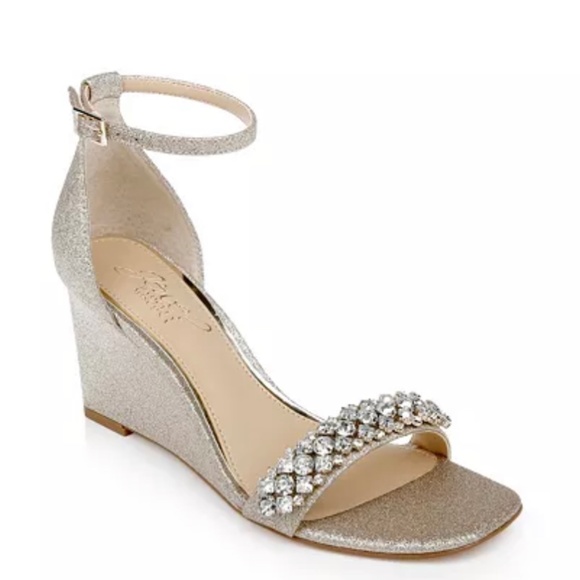 Mischka Badgley Jewel Wedge Sandal - Picture 1 of 4